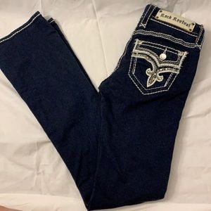Rock revival dark wash bootcut jeans